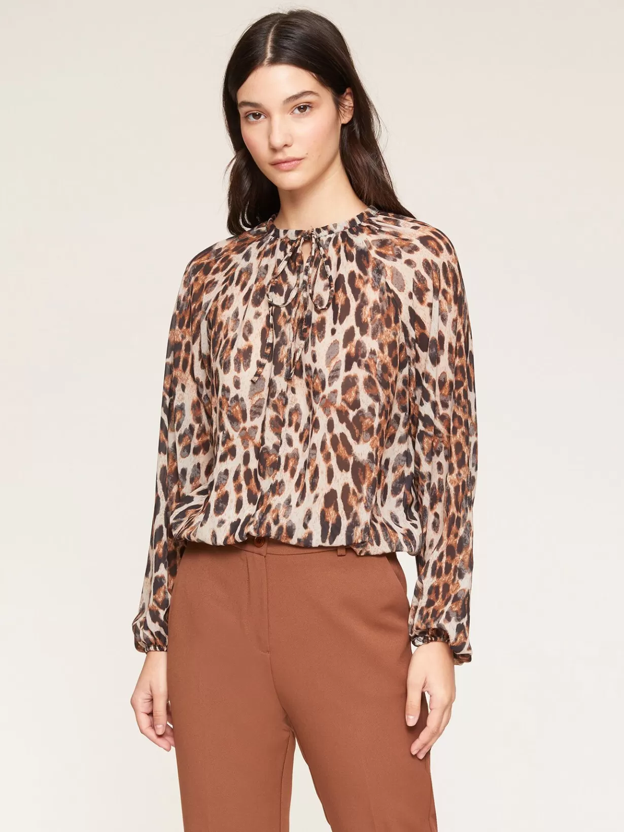 Camicie E Bluse*Motivi Blusa Fluida Fantasia Animalier