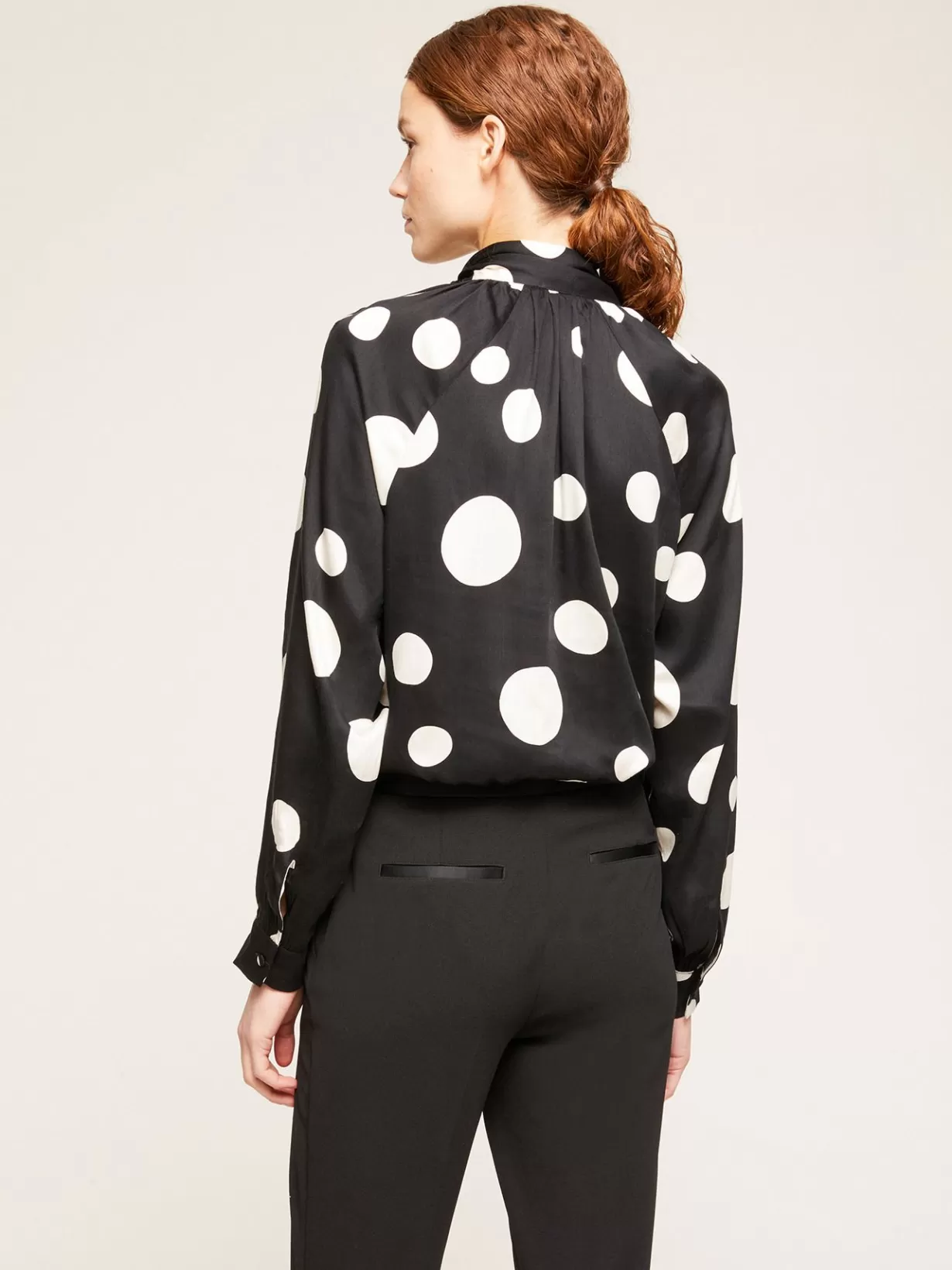 Camicie E Bluse*Motivi Blusa Maniche Lunghe Fantasia A Pois