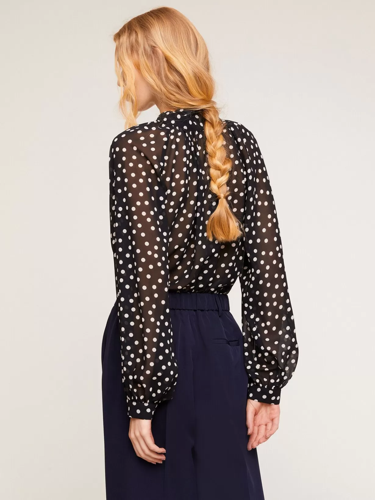 Abbigliamento*Motivi Blusa Over Stampa A Pois