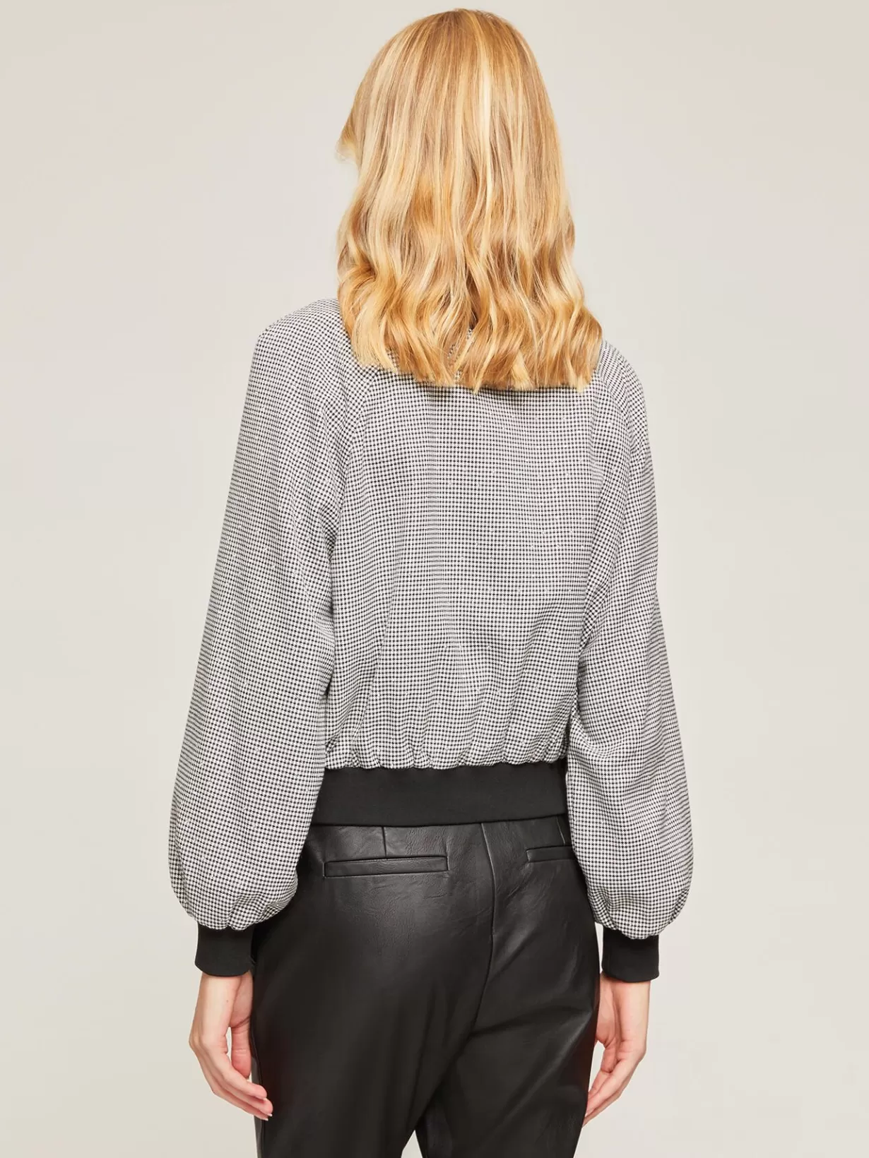 Completi E Tailleur*Motivi Bomber Fantasia Pied De Poule Con Strass