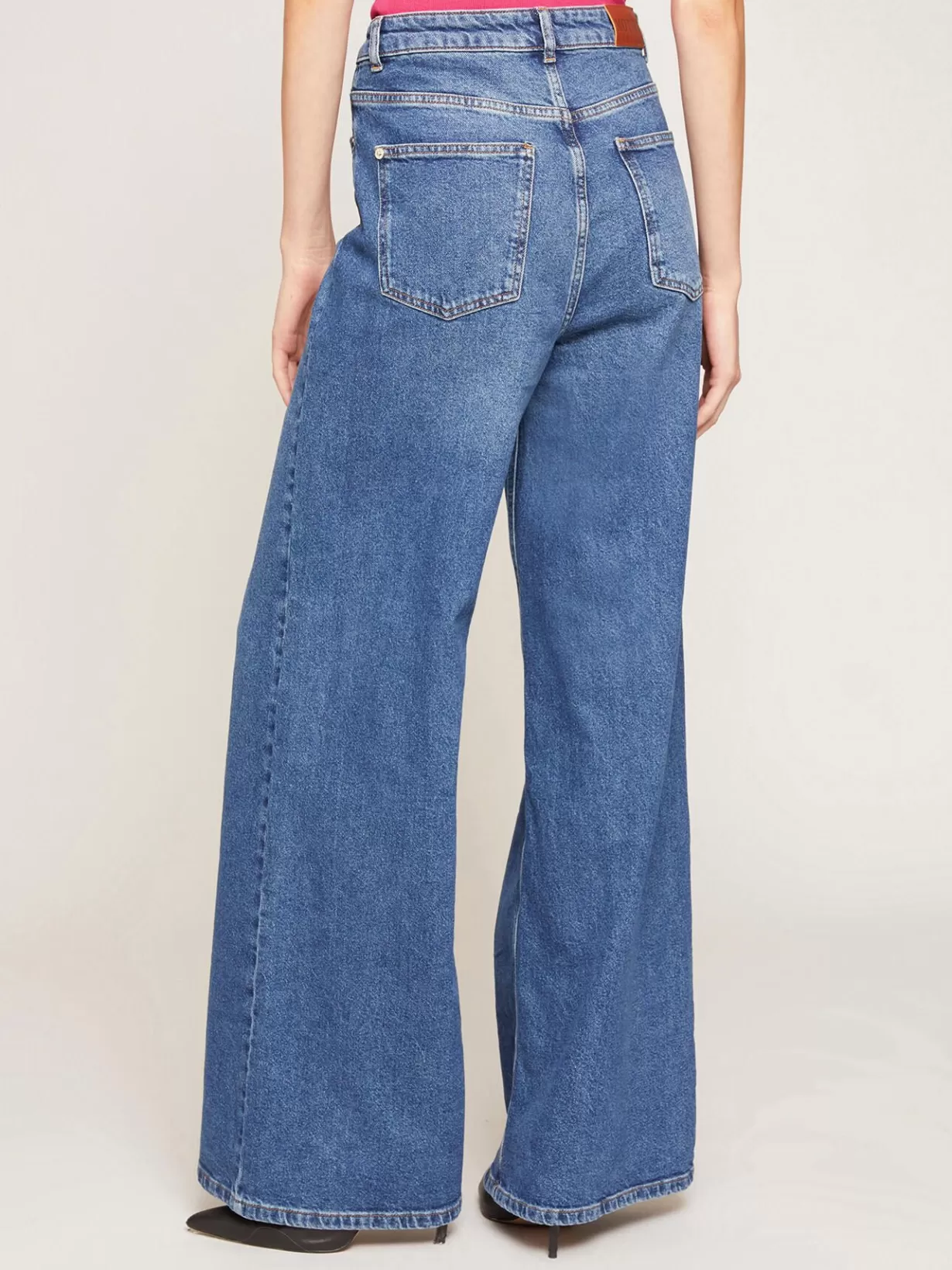 Jeans*Motivi Jeans Wide Leg A Vita Alta