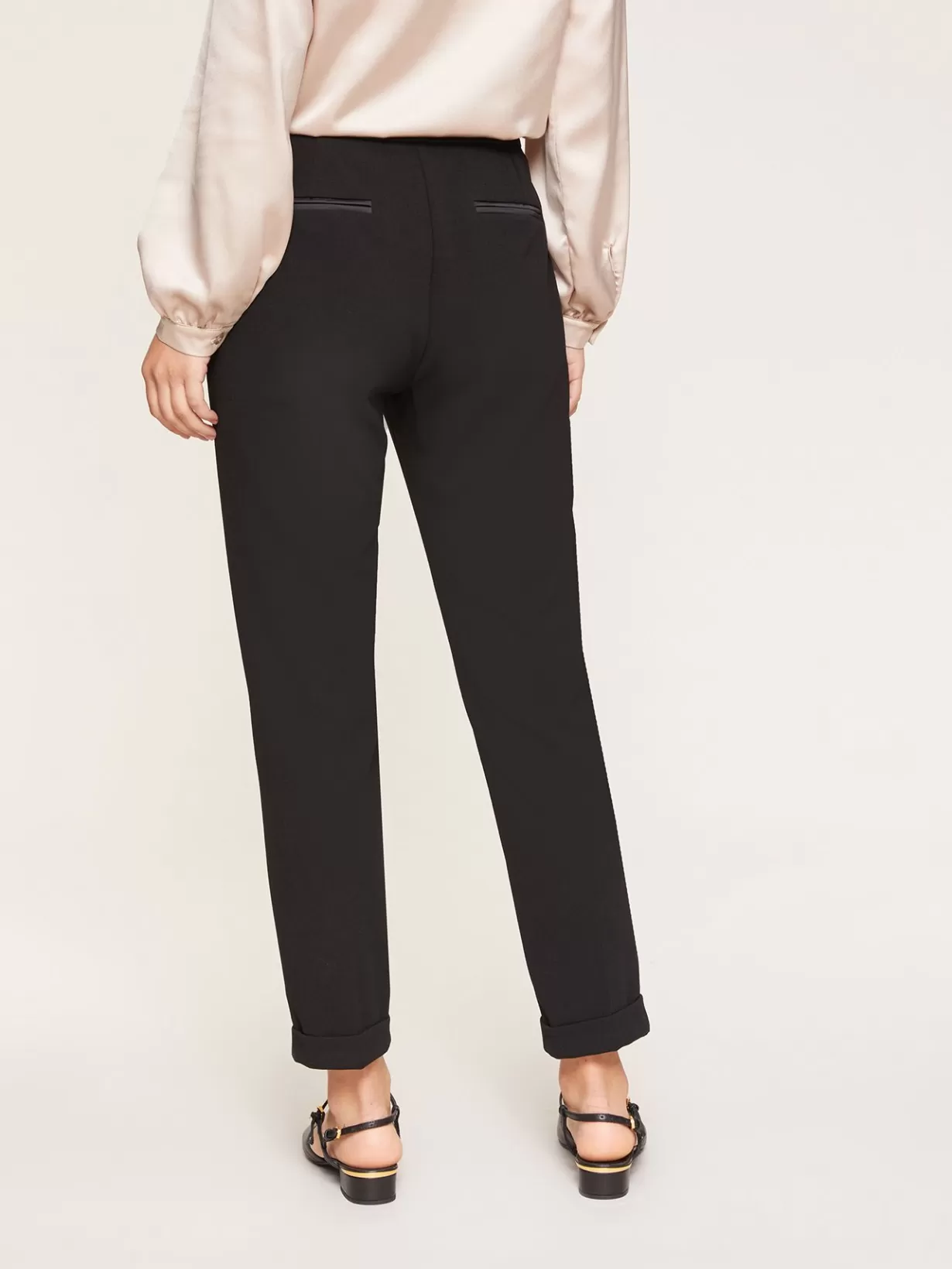 Completi E Tailleur*Motivi Pantaloni New York Con Inserti In Raso