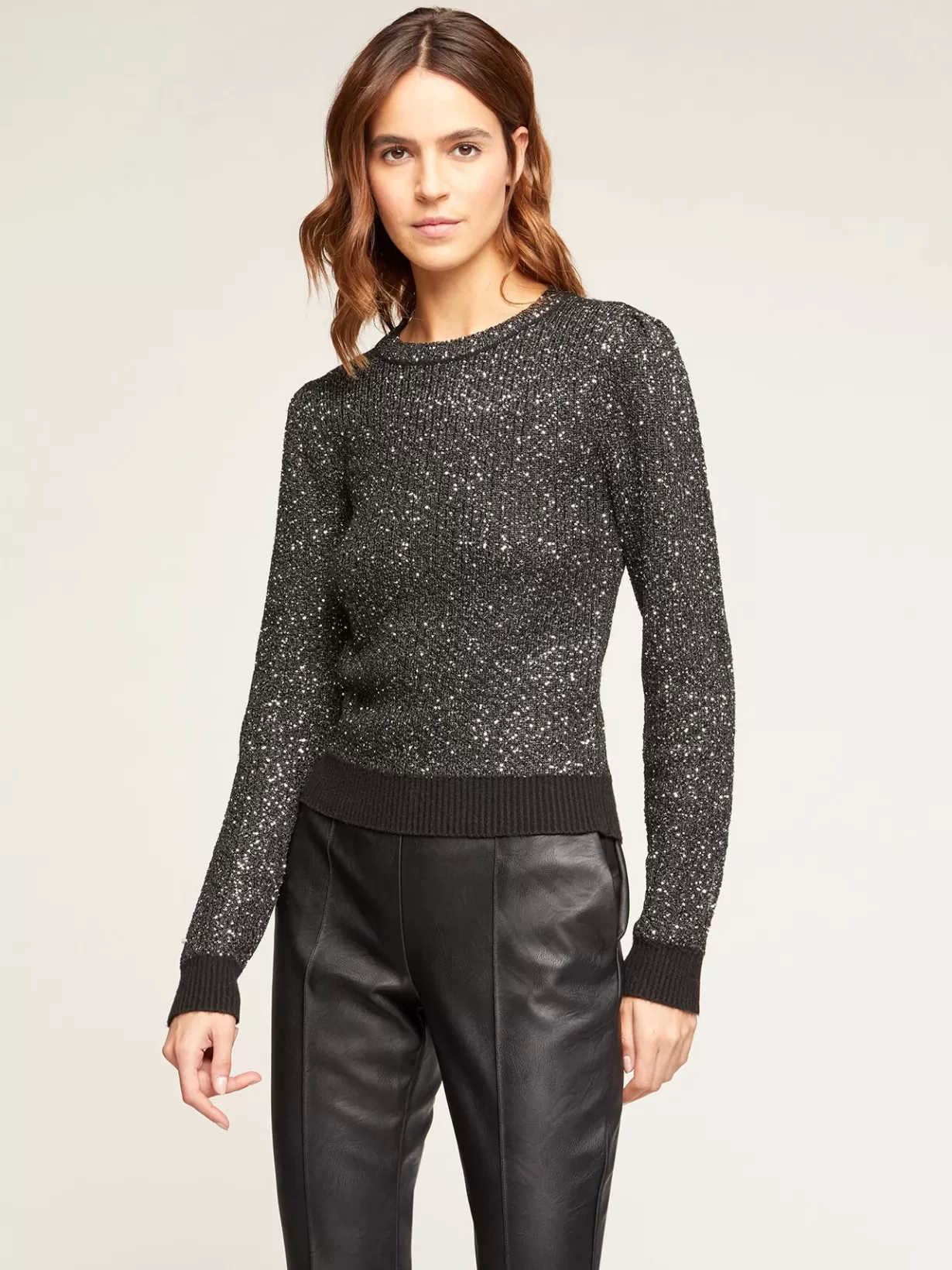 Abbigliamento*Motivi Pullover In Maglia Full Paillettes