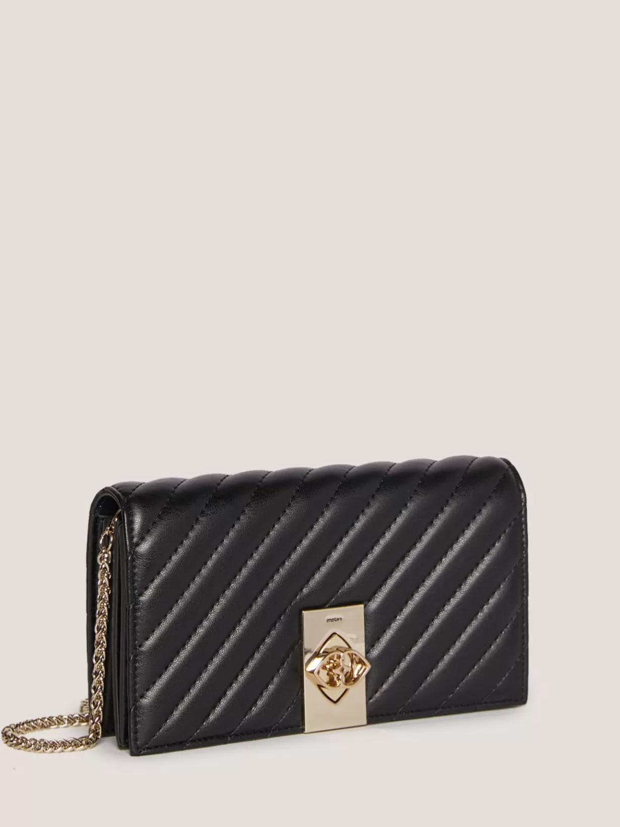 Borse*Motivi Wallet Bag In Similpelle Effetto Quilted